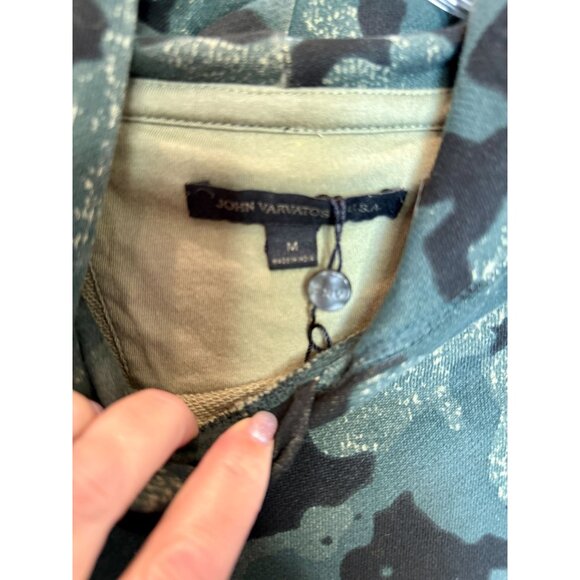 John Varvatos Star USA Alexandria Camo-Print Hoodie Sweatshirt - Size M - Picture 8 of 8